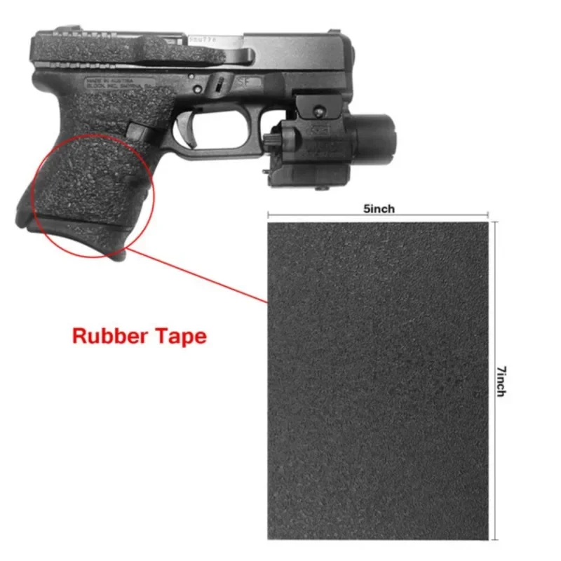 Rubber grip non-slip sticker for Slim Plus Gen 1/2/3/4/5 Glock 17 19 20 21 22 23 25 26 27 33 9mm Glock Sig P320 P365