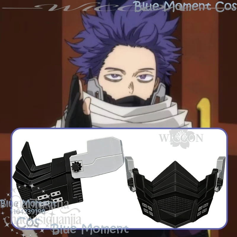 

Маска Hitoshishi Shinsoso Punk Black Half Mask 3D из полимолочной кислоты для Хэллоуина, крутой реквизит для косплея, аниме, фильмов, косплея Bokuu Movie Academiaaa