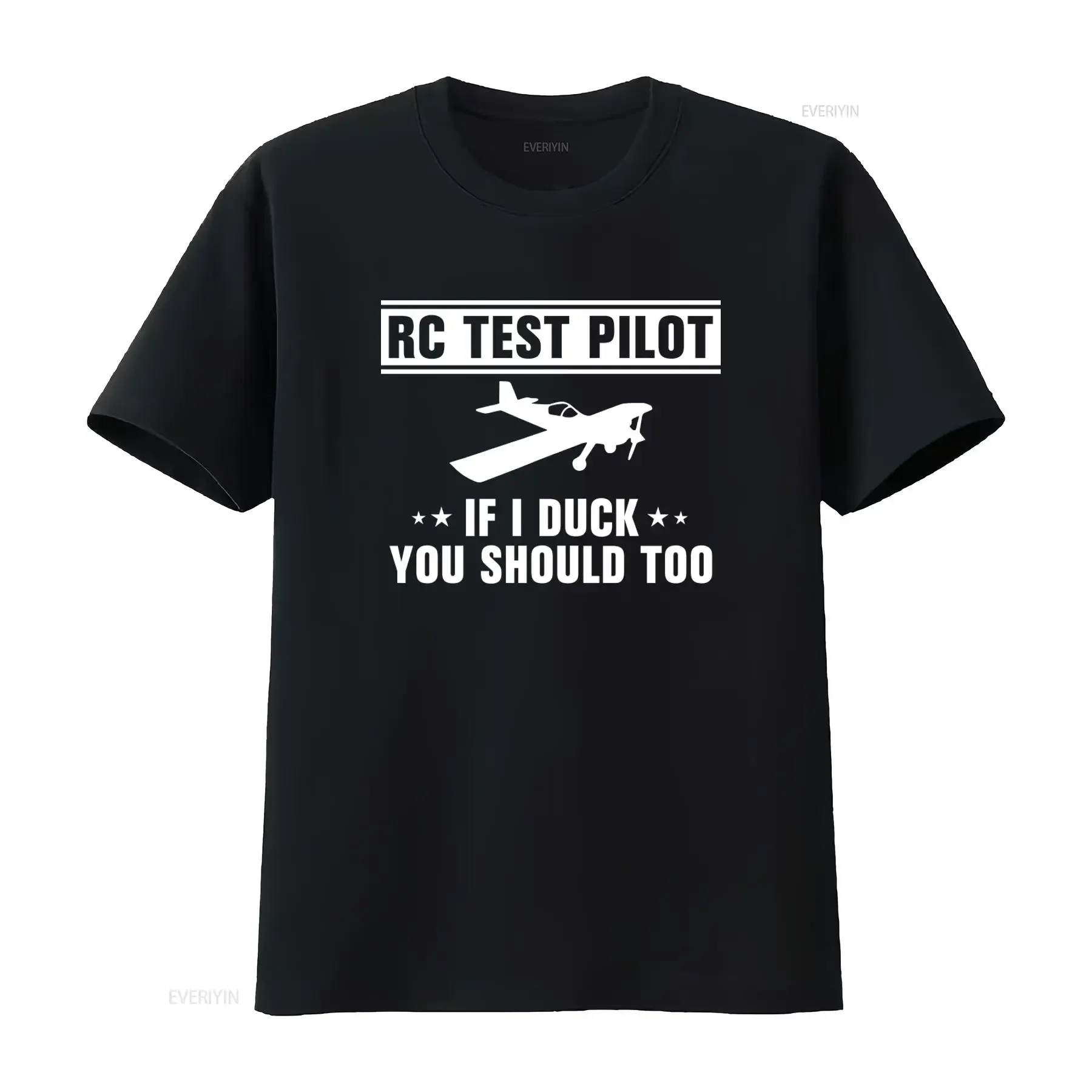 Rc Test Pilot If I Duck You Should Too Aviation Flying T Shirt For  vintage Washed Breathable Stylish fashion Slightly homme