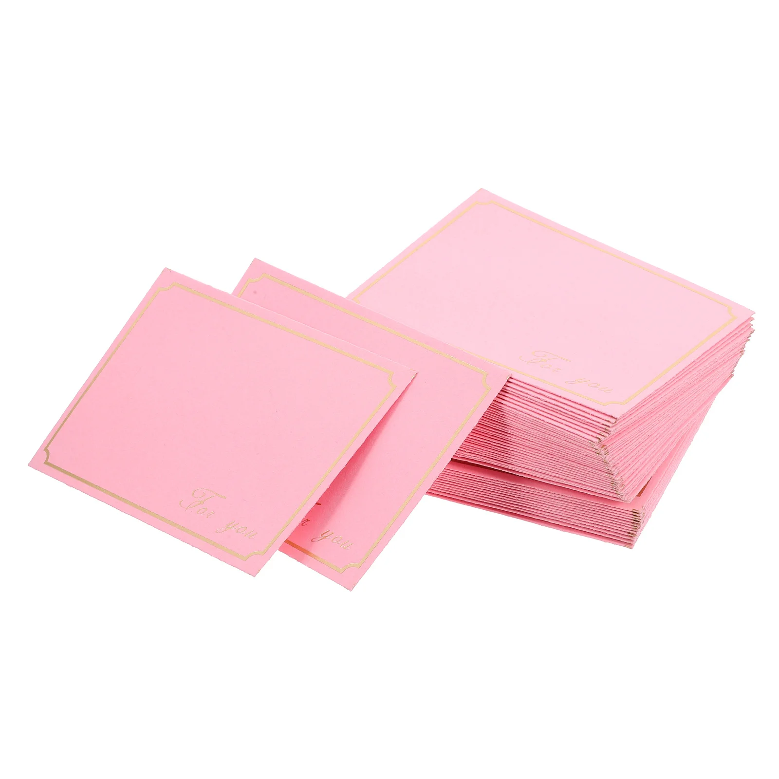 

50Pcs Small Gold Trimmed Envelopes Good Texture Lightweight Tear Resistant for Business Events Festivals Empty Invitation