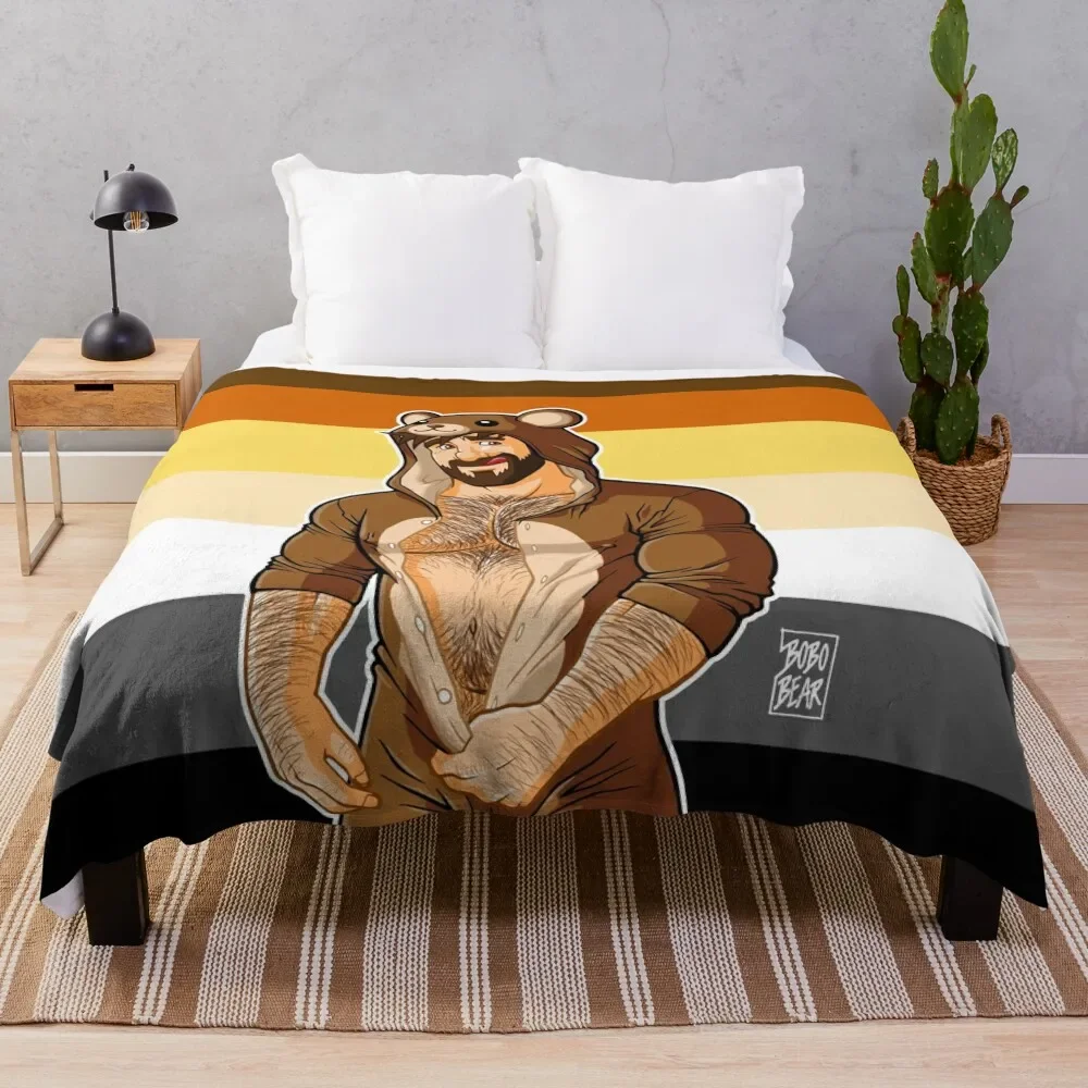 

ADAM LIKES TEDDY BEARS - BEAR PRIDE Throw Blanket for sofa decorative Flannel blankets and throws Blankets