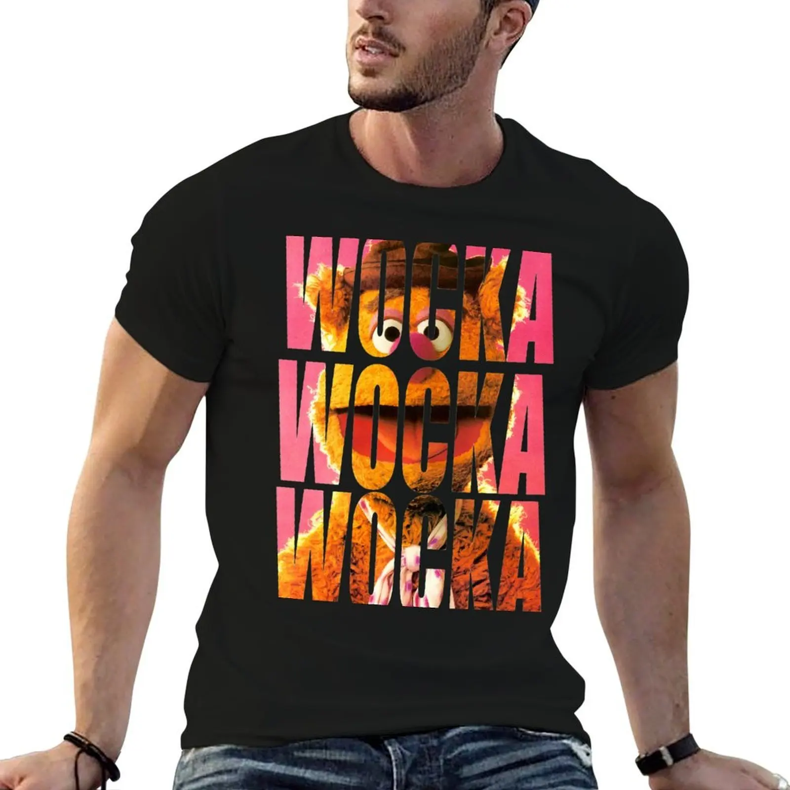 Fozzie Wocka T-Shirt t shirt custom print t shirt men 100% cotton luxury brand T-Shirt
