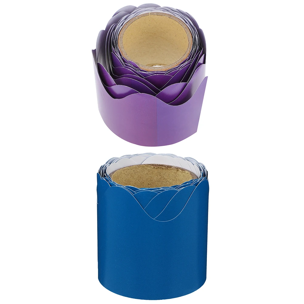 

2 Rolls Copper Plate Stickers Wave Border Paper Bulletin Board Decor Classroom Borders Festival Supplies Craft Projects