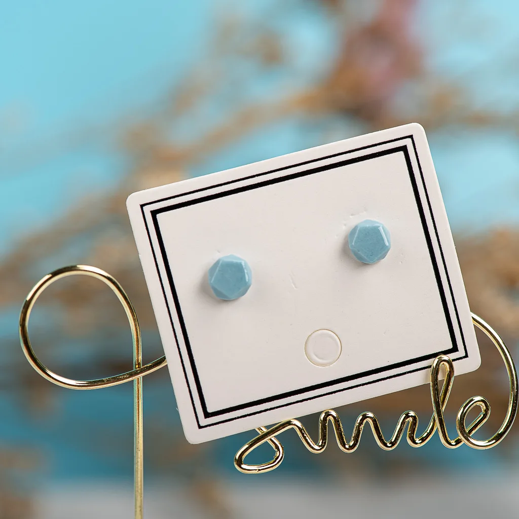 Fashion Girl Small Ceramic Earrings Exquisite Porcelain Accessories Wholesale #LY423 панк аксессуары керамические серьги 2021