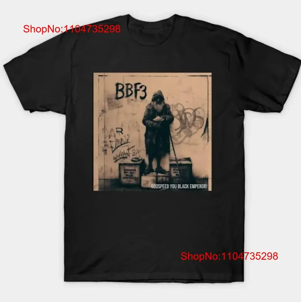BBF3 Godspeed You Black Emperor футболка с круглым вырезом SweaT T311 винтажная стираная слегка универсальная мягкая стильная растянутая уличная одежда