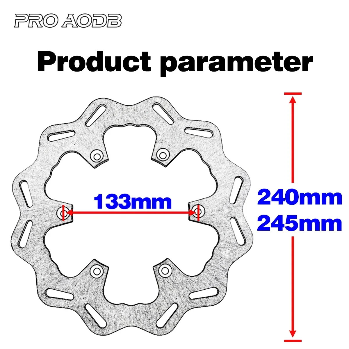 Rear Brake Disc Rotor 240mm 245mm Motorcycle For Yamaha YZ 125 250 250F 450F 125X 250X 250FX 450FX WR 250F 450F 2002-2018 Model