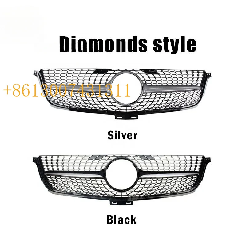 FactoryABS Material GT Style Car Front Grille   Class W166 ML300 ML320 ML350 ML400 2012-2015 Car Grills