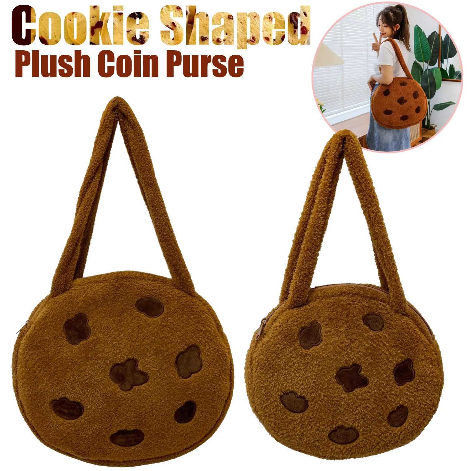  S/L الإبداعية كوكي على شكل رقيق الكرتون حقيبة يد مضحك تحت الإبط حقيبة قطيفة الإبداعية الإبط حقيبة السفر التسوق حقيبة العمل #1