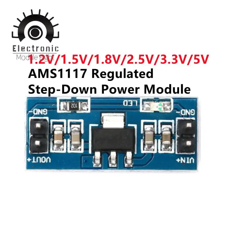 1PCS AMS1117 1.2V 1.5V 1.8V 2.5V 3.3V 5V power supply module AMS1117-5.0V power module AMS1117-3.3V For diy kit