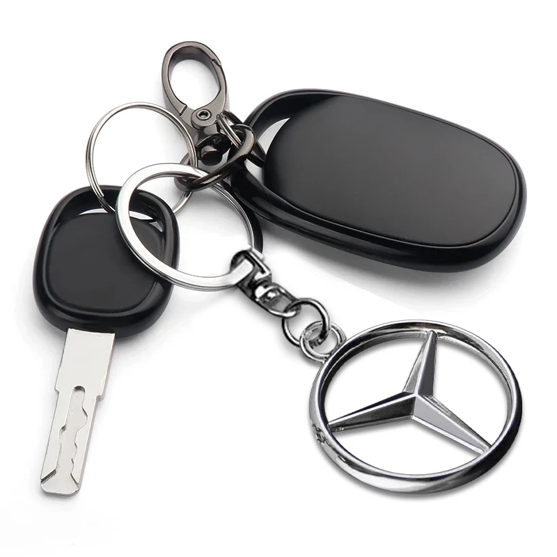 Car Key Chains Keyring Pendant Metal Keychain Holder Auto Accessories For Mercedes Benz CLA GLA E C G M R Class W204 W212 W176