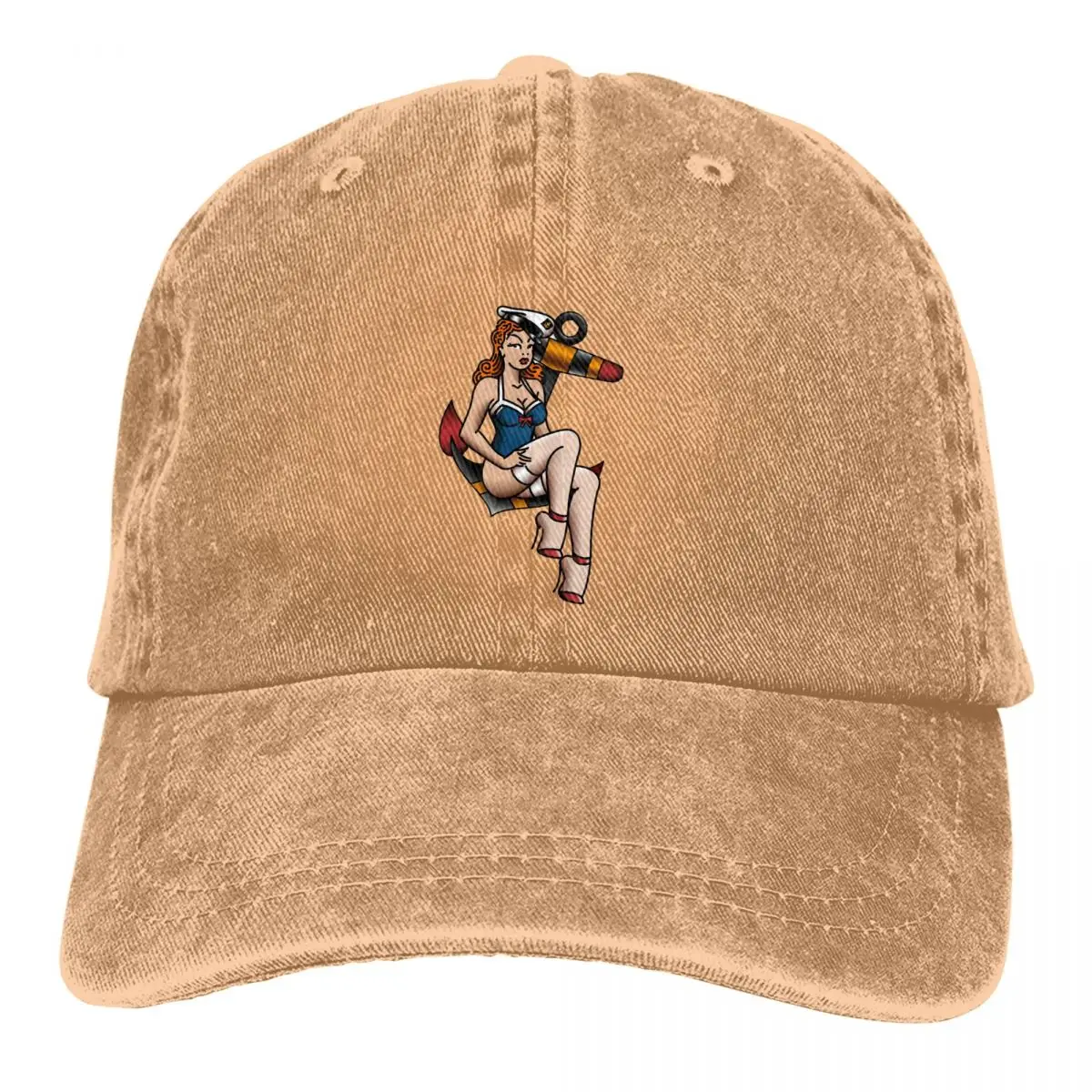 Pure Color Dad Hats Salty-Dog American Traditional Bikini Women's Hat Sun Visor Baseball Caps Pin Up Girl Peaked Cap