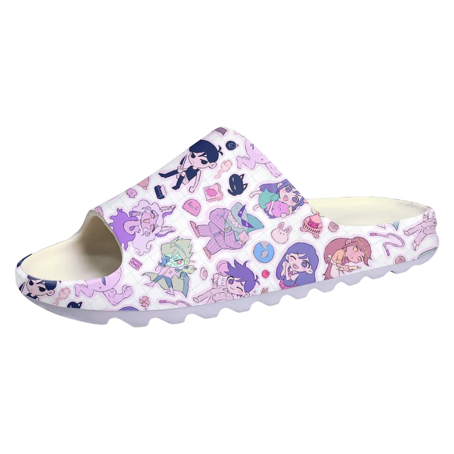 

Omori Custom Soft Sole Sllipers Cartoon Game Mens Womens Teenager Fashion Home Clogs Custom Made Water Shoes on Shit Sandals