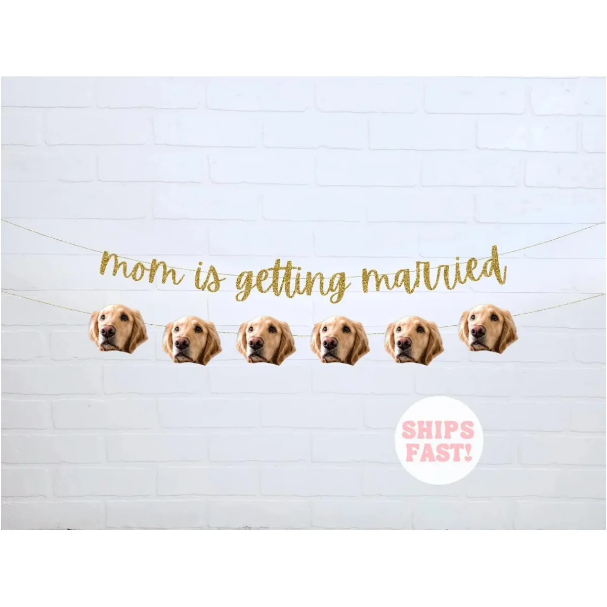 

Custom Dog Garland + Banner DUO | Bachelorette Decorations | Custom Bachelorette Party
