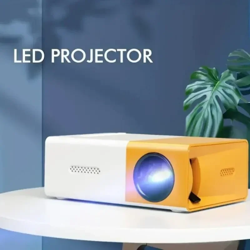 YG300 proyektor MINI teater rumah portabel, proyektor video LED Laser Beamer 3D untuk film 4k 1080P melalui Port HD