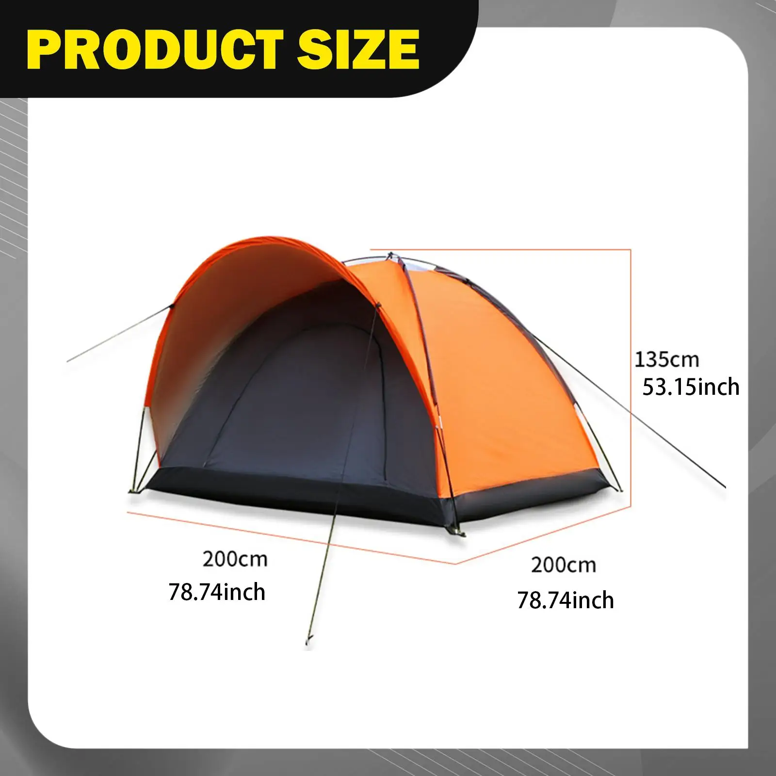 

Versatile Camping Tent Windproof Portable Dome Outdoor Tent for Festival Beach Park Backyard Events