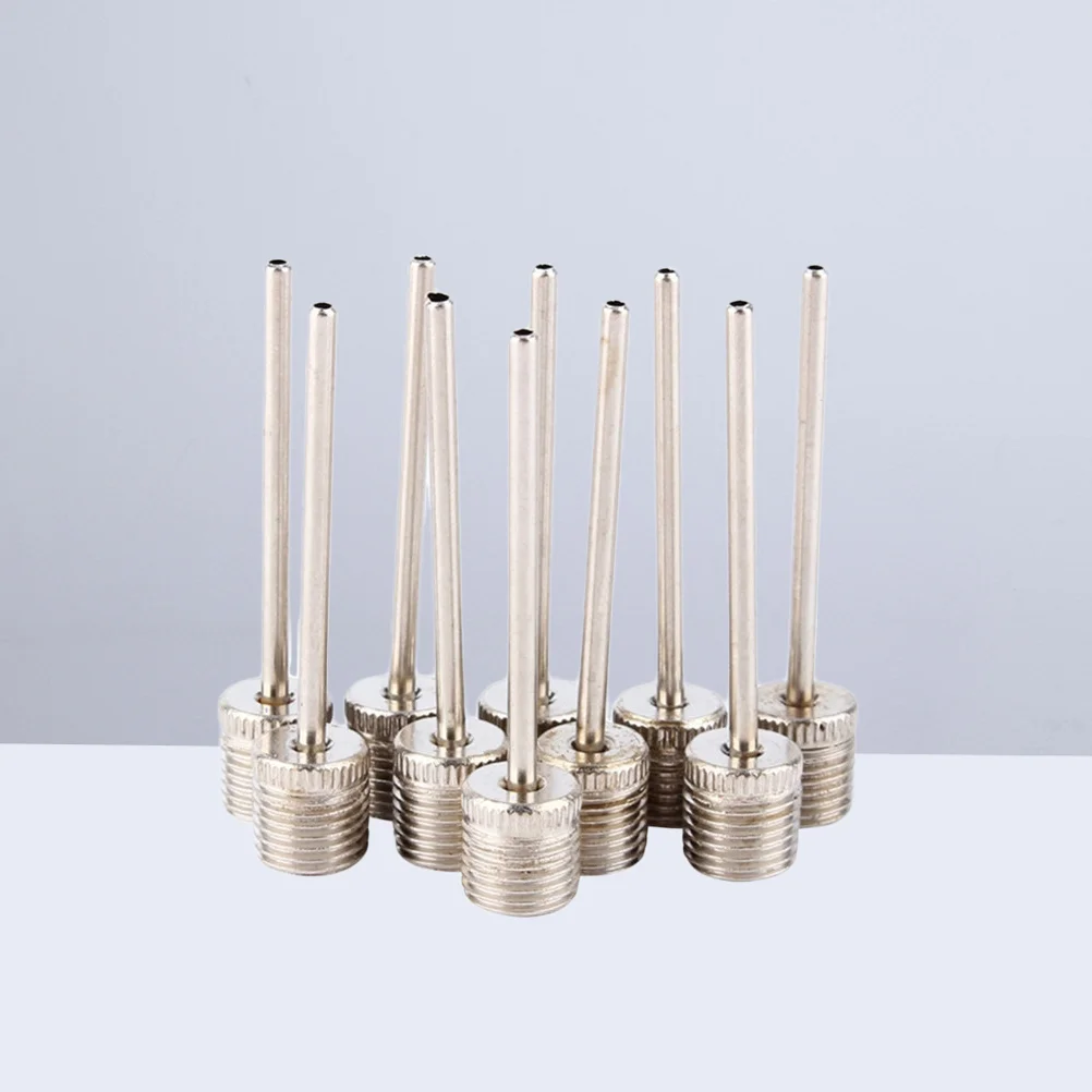 

12pcs Air Inflation Needle Inflating Needles for Balls Basketball Football Soccor Inflating Pump Needle Adaptor (Silver)