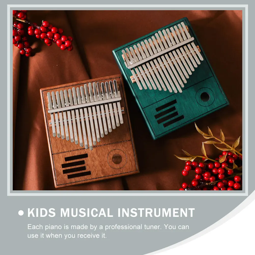 

Набор портативных деревянных калимб (17 клавиш) для начинающих: гладкий эргономичный дизайн, музыкальный инструмент для детей и взрослых