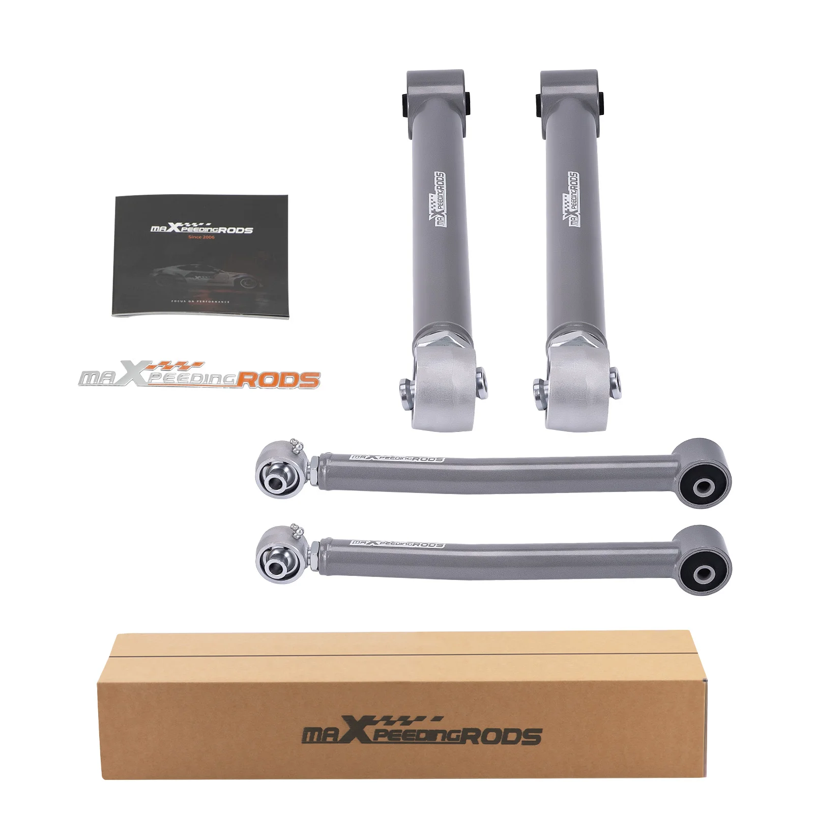 Heavy Duty Rear Upper & Lower Adjustable Control Arms For Jeep Wrangler JK 2007-2018