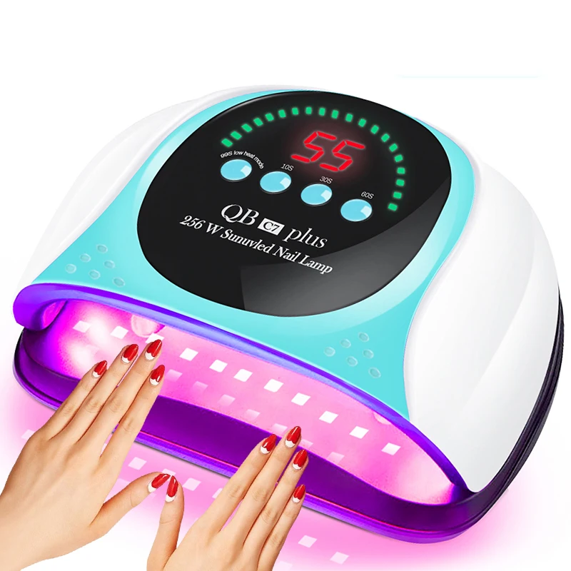 

256W UV LED Nail Lamp 57 LEDs Professionals Nail Dryer for Curing All Nail Gel Manicure Lamp with Motion Sensor Nail Salon Use