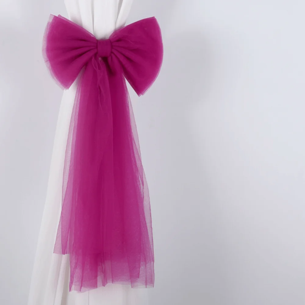 Elegant Lace Curtain Straps Dreamy Style Solid Color Curtains Tiebacks Bow-knot Design Bow Curtain Straps