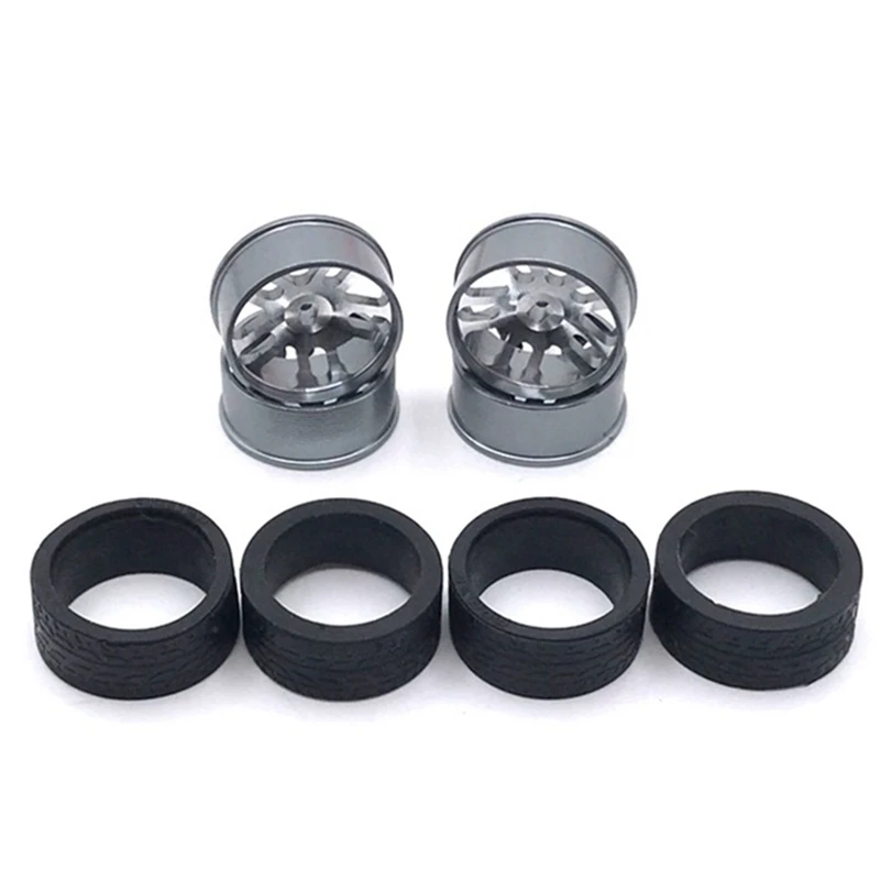 

Metal Wheel Rim Rubber Tire Set For Wltoys 284131 K969 K989 P929 Mini-Z Mini-Q Mini-D IW04M 1/28 RC Car Upgrade Parts