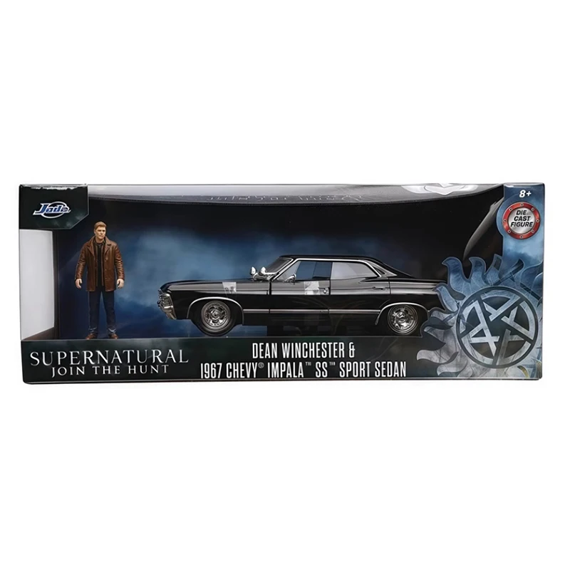 Модель автомобиля Jada 1:24, 1967 Impala SS, из сплава, с фигуркой, сувенир, коллекционный предмет, подарок для хобби