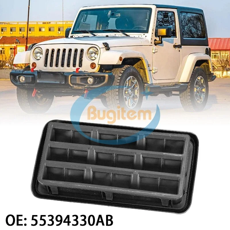 

New Car Rear Tailgate Vent Grille 55394330AB, 05058636AD, 5058636AD, 05058636AB Cover Trim For Jeep Wrangler JK 2010 - 2018