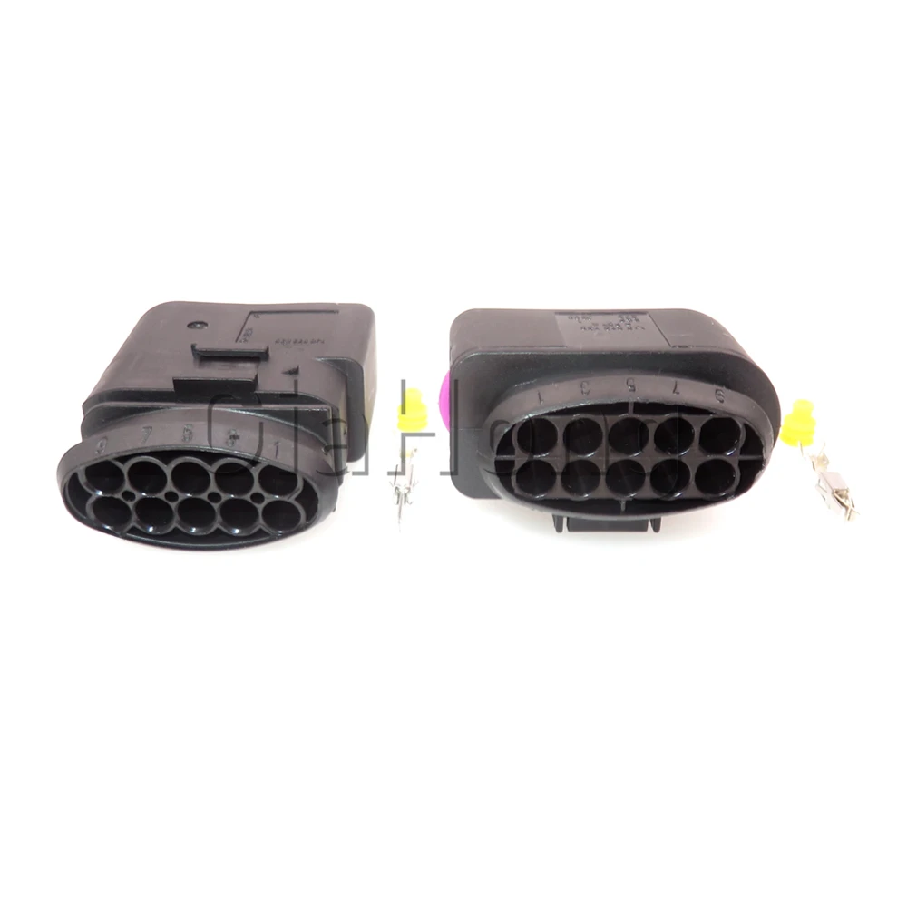 1 Set 10 Wege Auto Scheinwerfer Kabel Stecker Auto Versiegelt Buchse 1J0973835 1J0973735 1813346-1 493577-1 Automobil elektrische Stecker