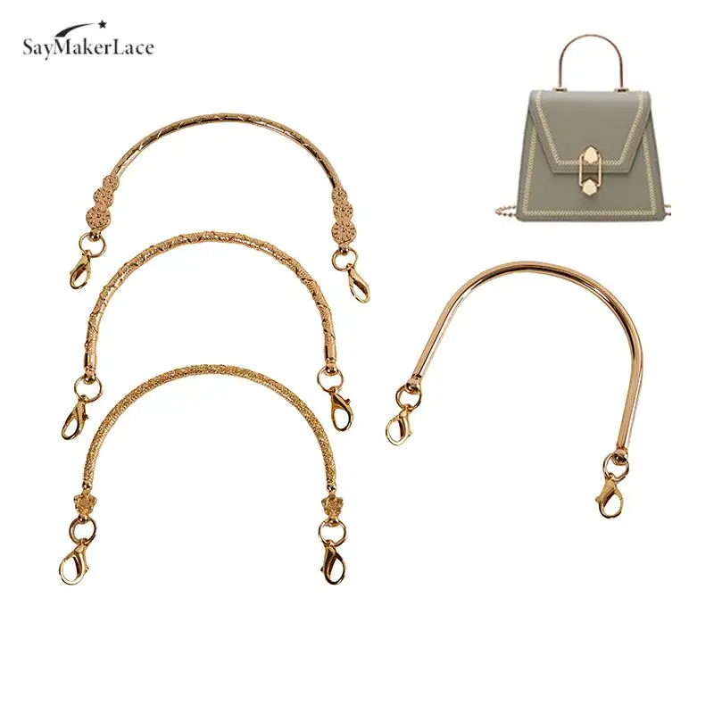 11cm Metal Bag Frame For Purse Handbag Handles Clutch Bag Accessories DIY Purse Clasp Round Metal Bag Handles Bags Hardware