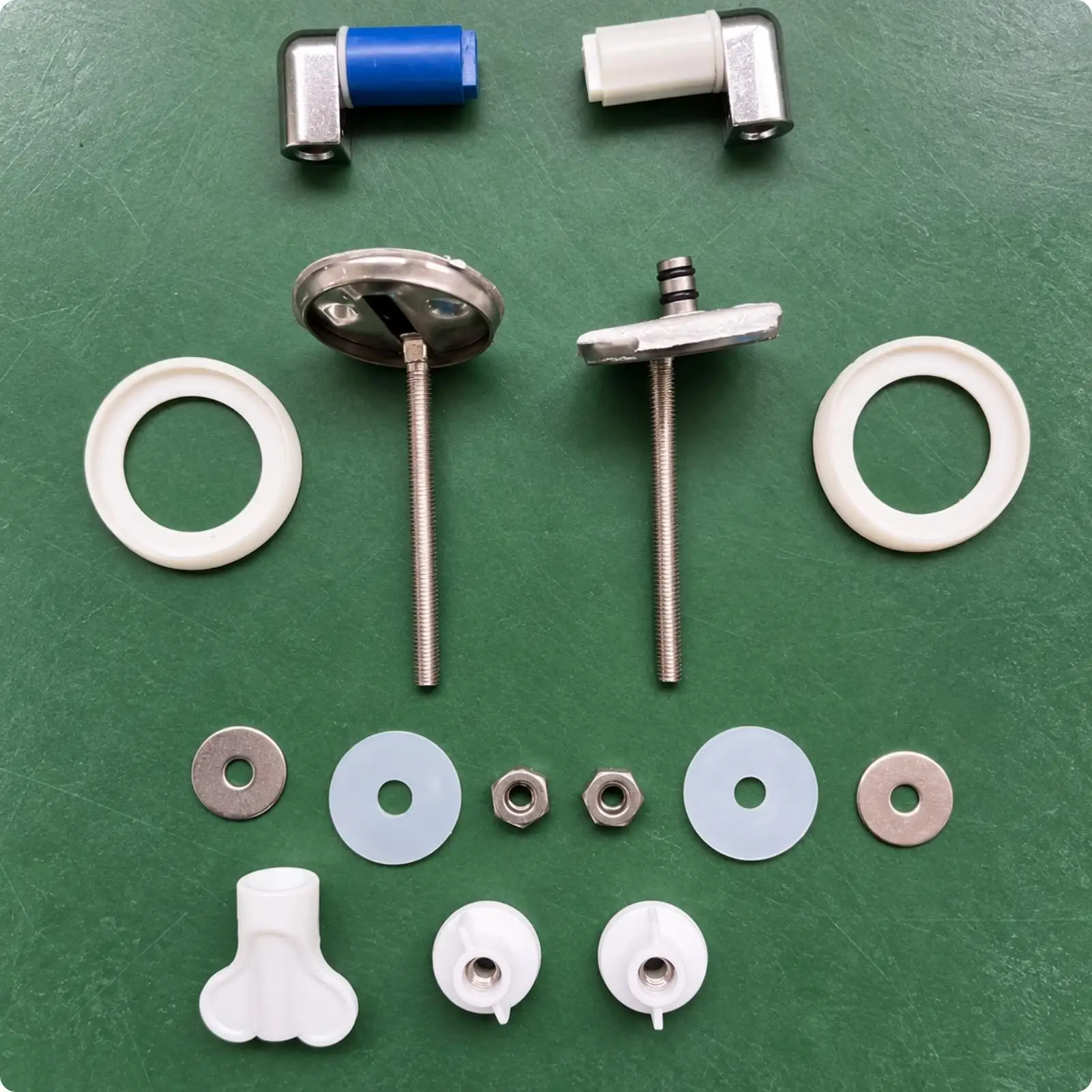 Toilet for seat Mounting Kit with Hinge Plates Stainless Steel Toilet for seat Attachment Hardware Rust-Resistant Secure Fit
