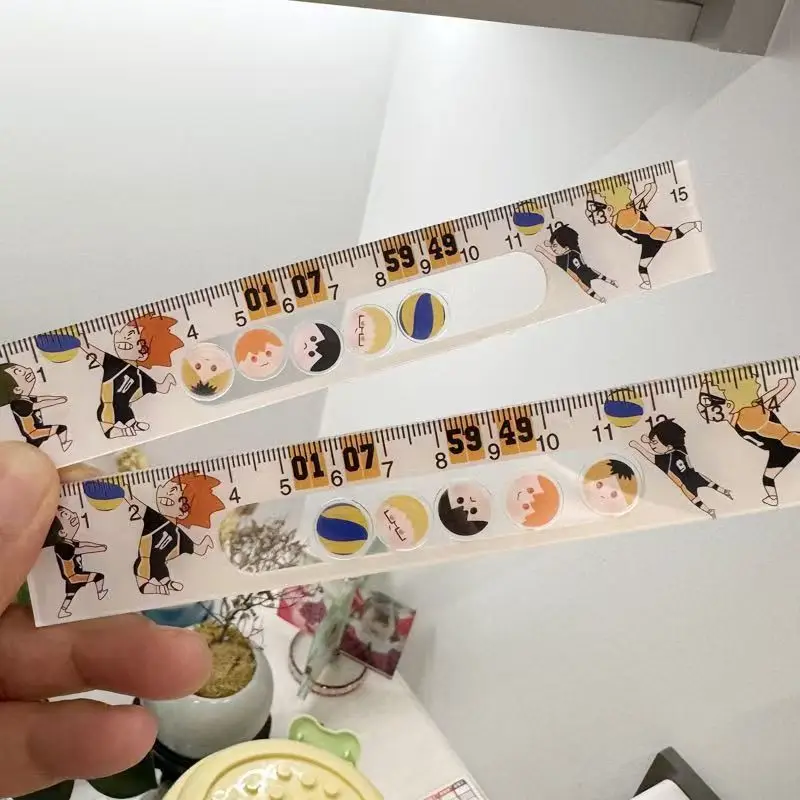 15cm Anime Shake Straight Ruler Measuring Tool Stationery Drawing Office School Supplies Birthday Gift