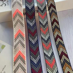 10 yards/lot wide 2.2-3 CM Ethnic Style Webbing Woven Jacquard Ribbon Geometric For Clothing Accessory ZH-4916
