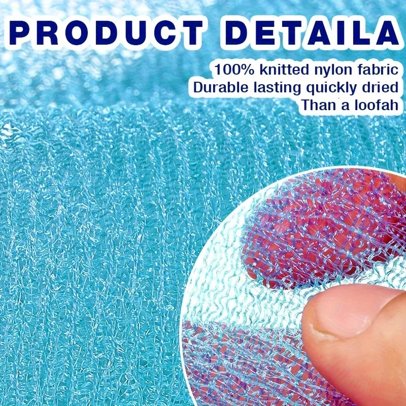 (3-Pack ) Exfoliating Sponge Loofah Exfoliating Washcloth Towel African Net Sponge Japanese Washcloth Exfoliating Body for Body
