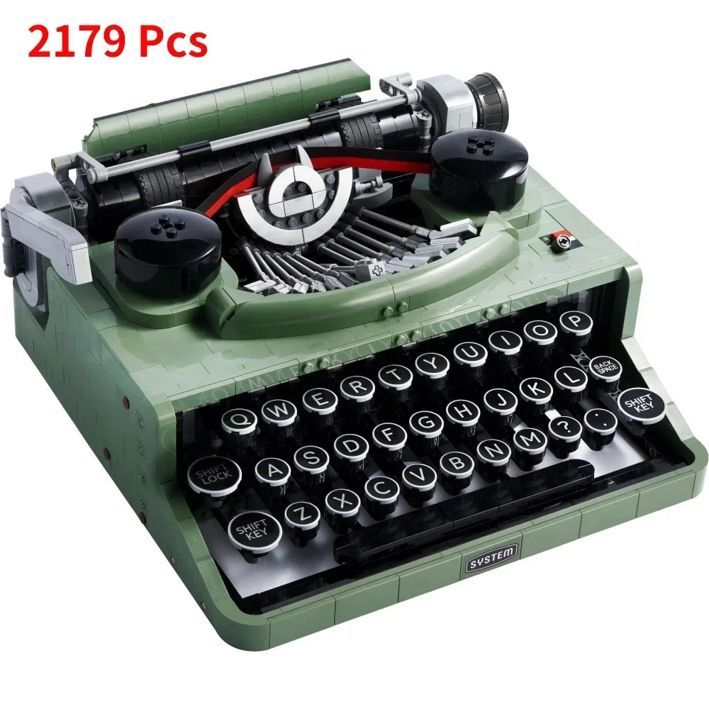 2025 Ideas Typewriter 21327 Building Blocks Set for Adults Collectible Retro Display Model Toys Unique Children Gifts Home Decor