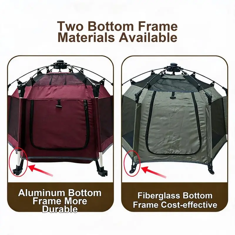 Pet Tent Four Seasons Universal Cat and Dog Cabin Summer Outdoor Breathable Foldable Pet House Dog Tent view 2
