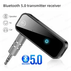 Bluetooth 5.0 Receiver Transmitter 2 in 1 Adapter Aux Jack For Car Speaker TV Headphone HiFi Audio Receiver Handsfree Calls