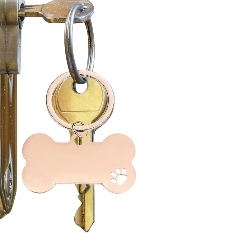 개 뼈 키 체인 펜던트 귀여운 뼈 모양의 키 체인 매력 가방 열쇠 고리 장식