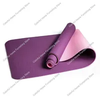Non-slip TPE Yoga Mats for Fitness Sport Pilates Trainning, Gym Home Yoga Exercise,183*61cm 6mm