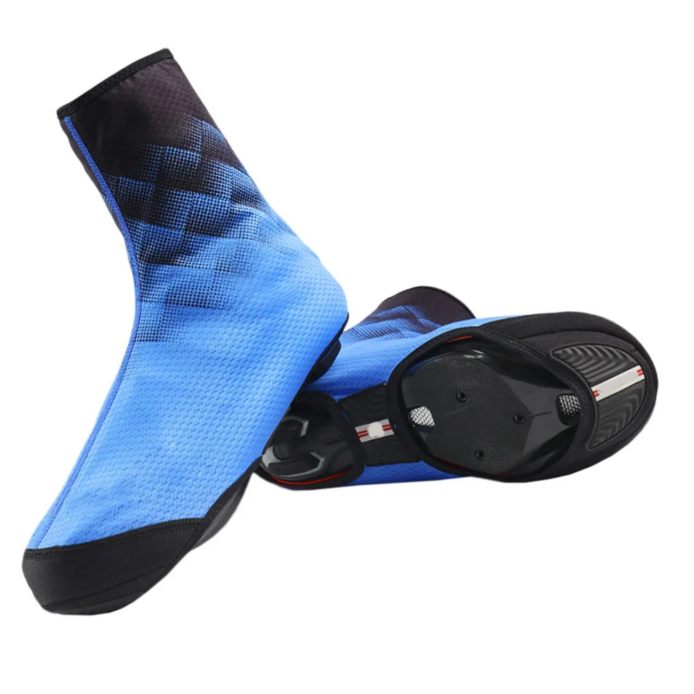 

1Pair Cycling Shoe Cover Waterproof Windproof Thermal Overshoes for Road Mountain Biking Winter Ride Protection Unisex Fit