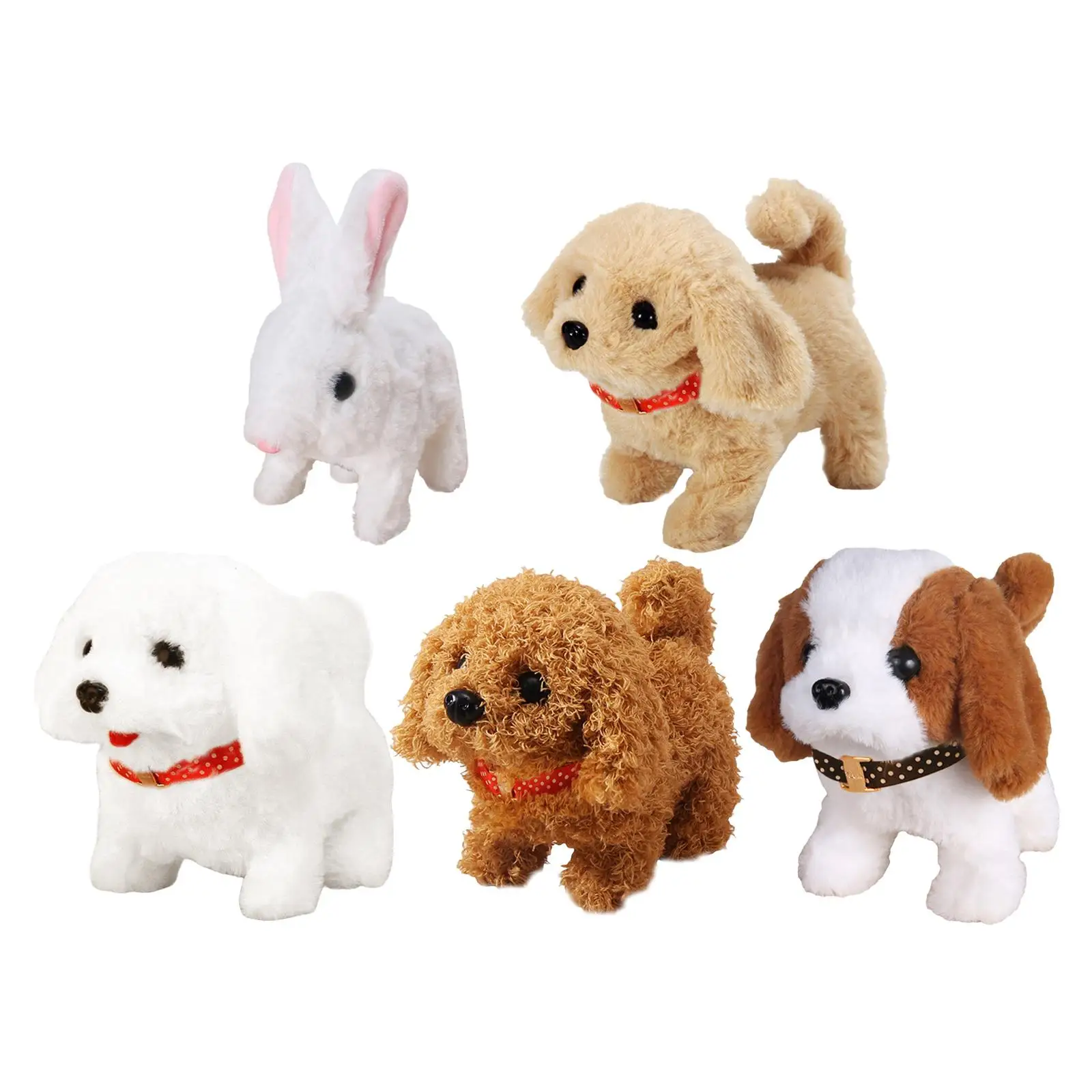 18CM Electric Plush Toy with Sound Tail Wagging Interesting Toy Plush Cute Animal Hamster Toys Children Kids Birthday Gifts