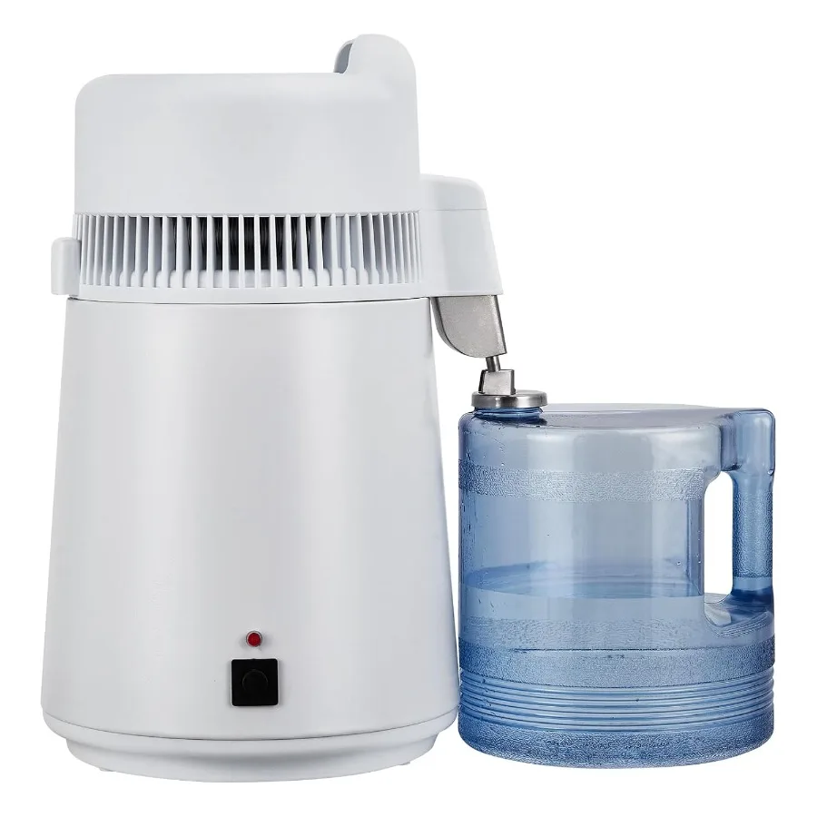 

6L Countertop Stainless Steel Water Distiller for Home Use White Plastic Jug Efficient Distilled Water Purifier with High-Quali