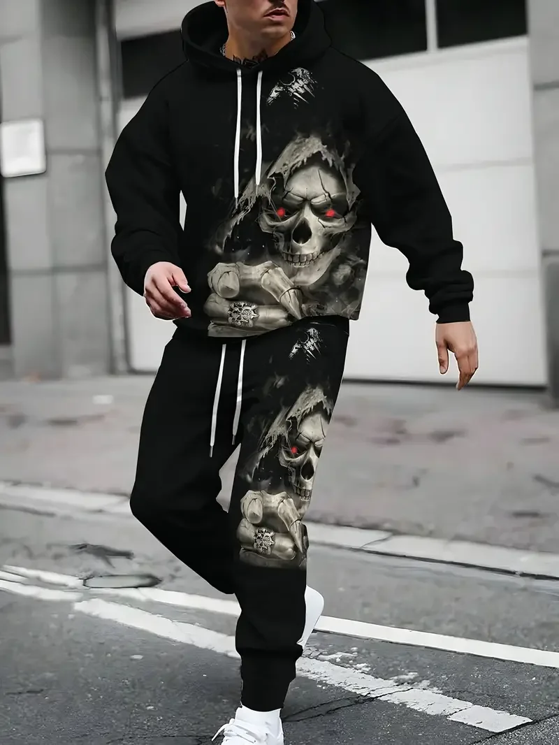 Autumn Mountain Sea 3D Printed Hoodie Suit Men Sweatshirts Sweatpants Casual Fashion Two Piece Tracksuit Set Men\'s Clothing