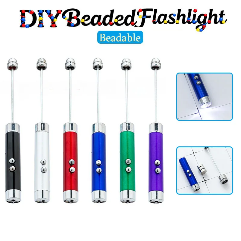 

DIY Beaded Flashlight Beaded Infrared UV Lamp Counterfeit Flashlight LED Lighting Small Flashlight Laser Cat Stick.