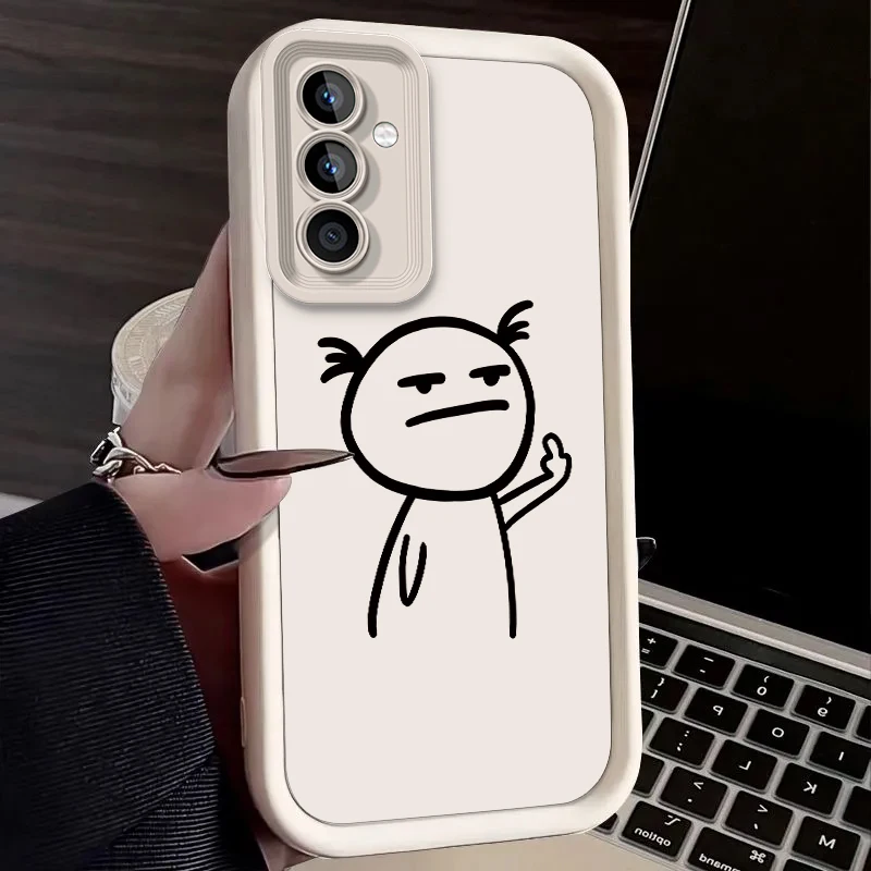 Stickman Phone Case For Samsung Galaxy S25 S24 S23 S22 S21 Ultra 24 FE Plus A15 A35 A50 A51 A54 A55 Shock Protection Cover - náhled 5