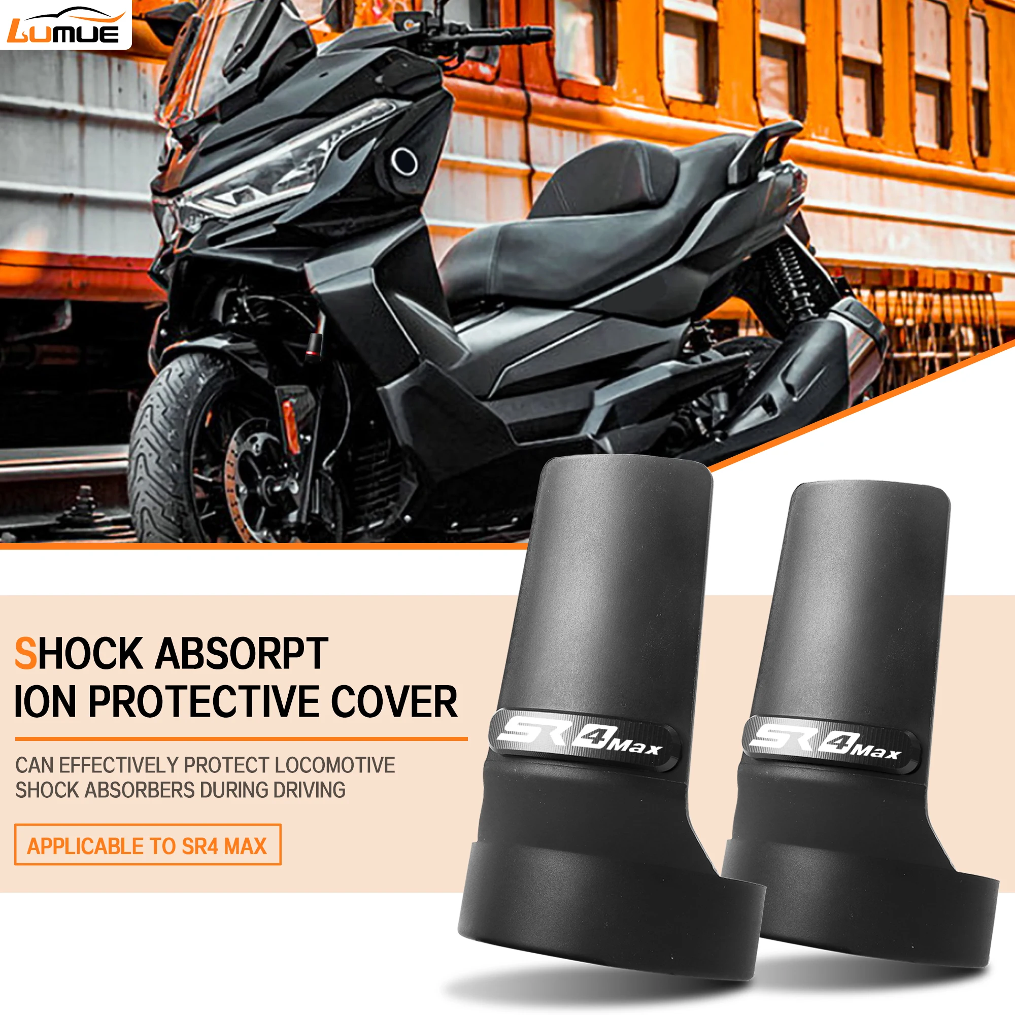 For Loncin VOGE SR4 MAX SR4MAX 2022-2026 Motorcycle SR4MAX Front Fork Guard Shock Absorbing Protective Shell Cover
