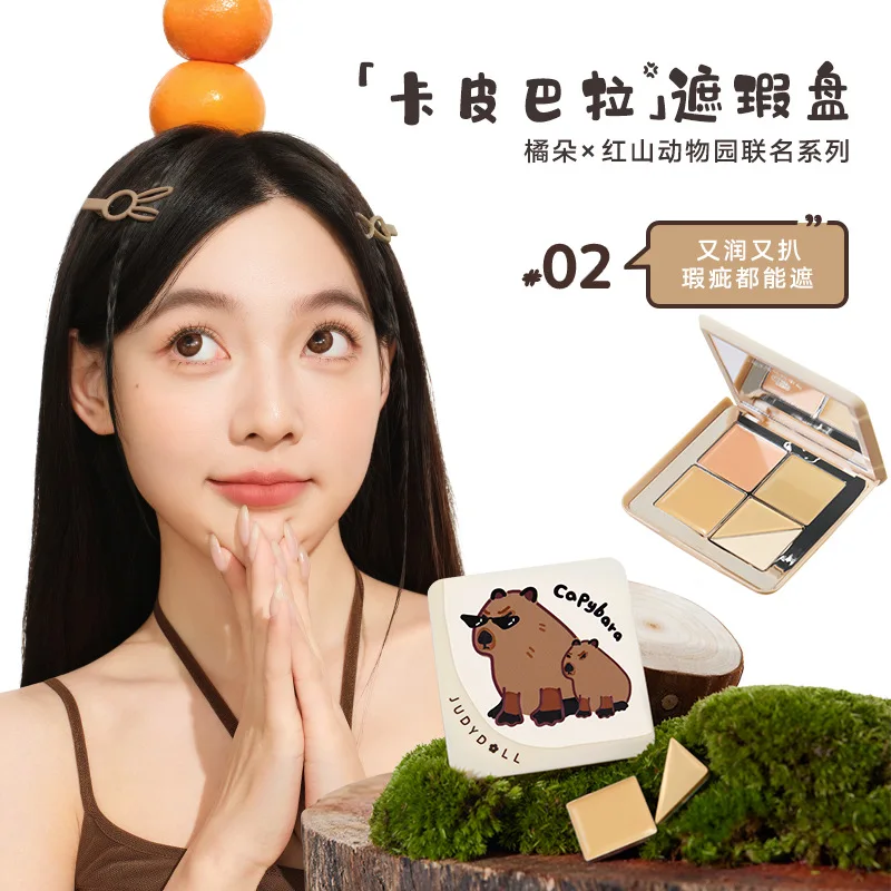 Judydoll 5 Colors Concealer Palette Facial Concealer Highlighter Acne Tear Dark Circles Under The Eyes For Beginners Face Makeup