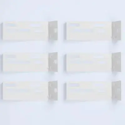 

6Pcs Simple Style Curtain Installation Code Support Easy Install Durable Practical Home Office Supplies Curtain Track Mount Code