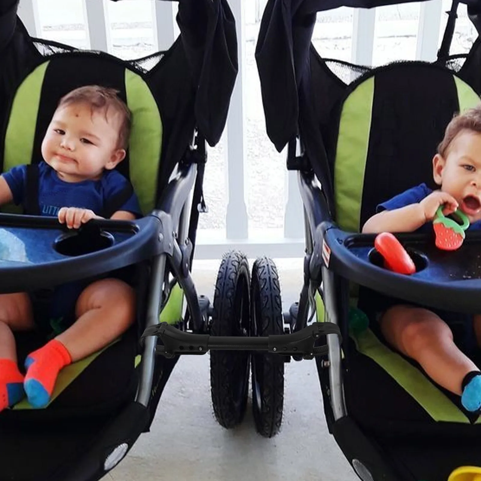 

2pcs Connector Lightweight Aluminum Twin Strollers Outdoor Stroller Connectors For Twins Cart Pram Connectors For Two Babies