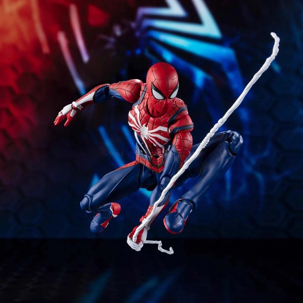 

Marvel WD Spider Man Advanced Suit PS4 Game Edition Poseable Action Figure Model Collectible Gift for Fans
