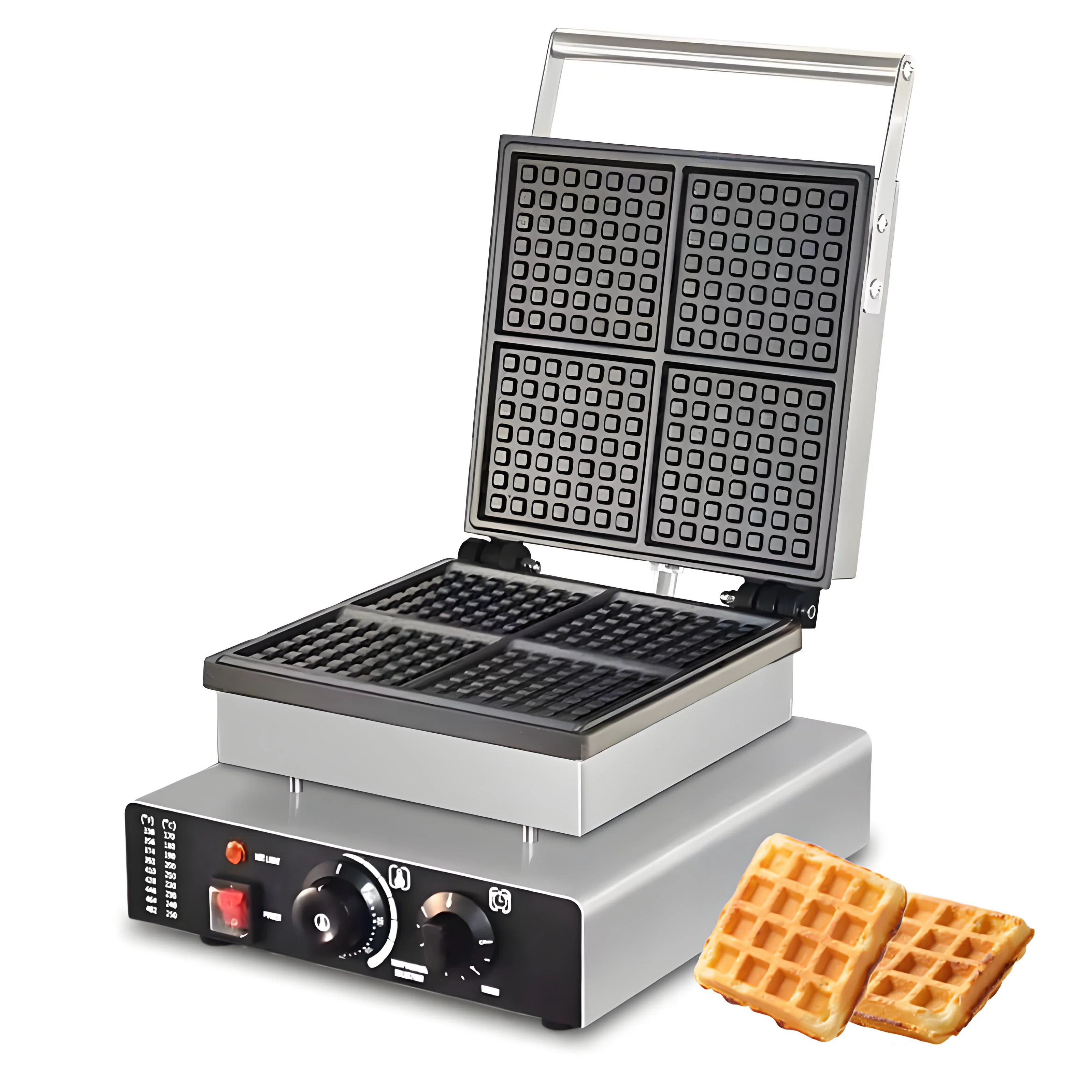 Food tools New Factory Cum Commercial Belgian Waffle Maker Single-   4-Sheet Por   High Productivity Machine